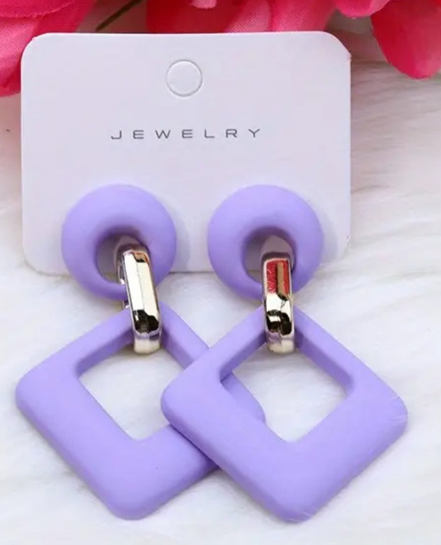 Purple Earrings