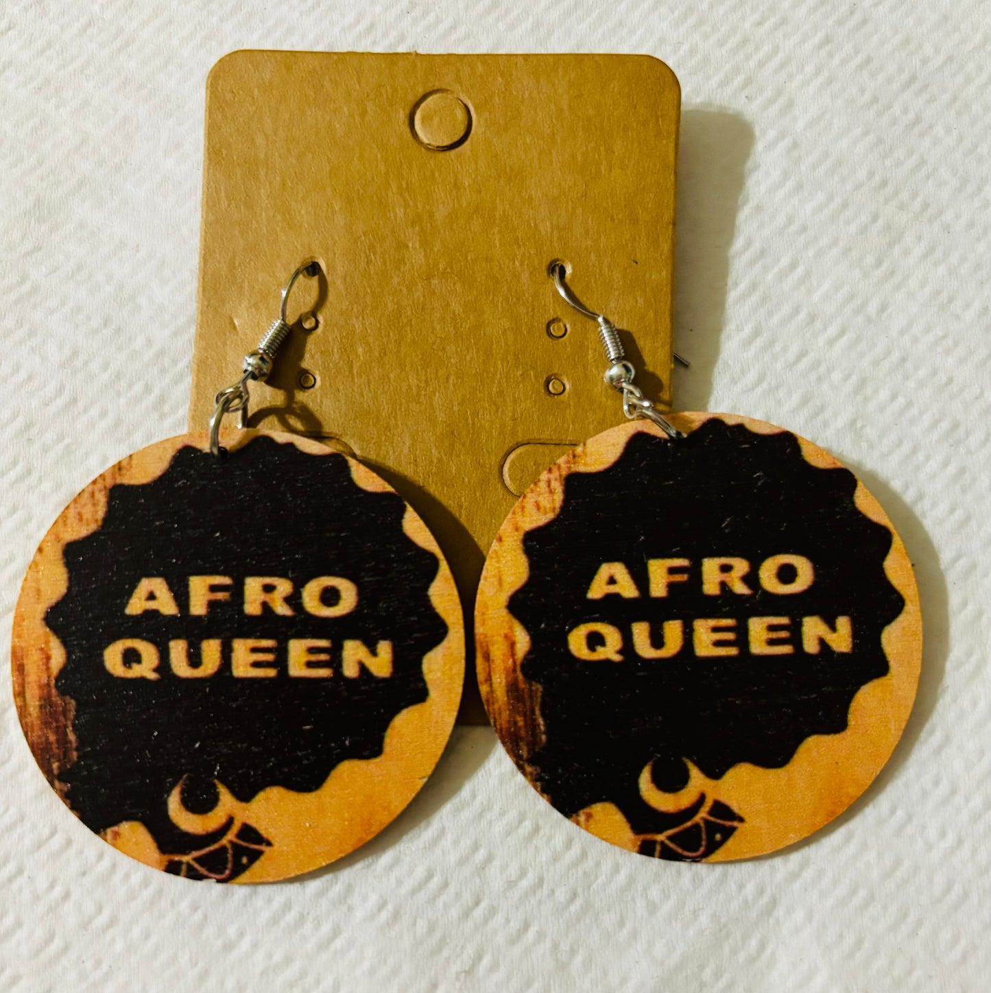 Geometric African themed earrings