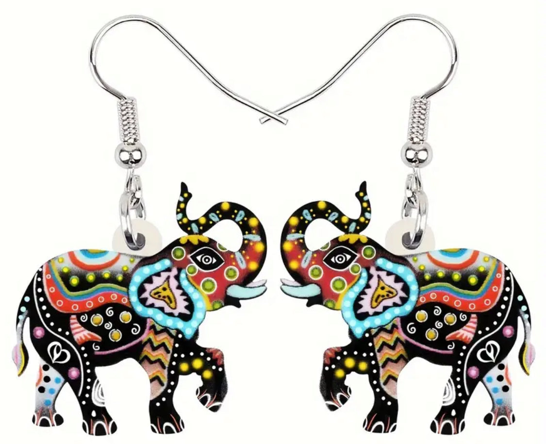 Small elephant earrings