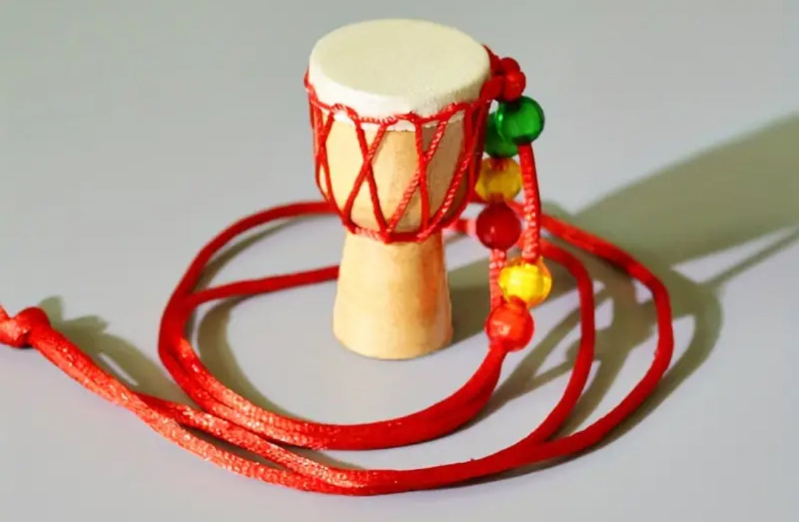 Traditional African Drum necklace