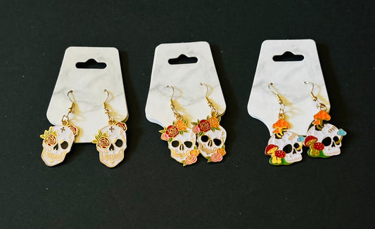 Skulls earrings