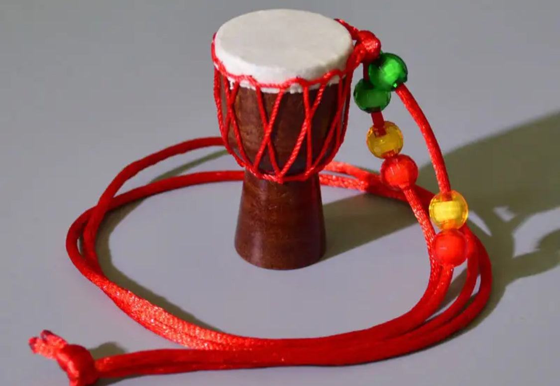 Traditional African Drum necklace